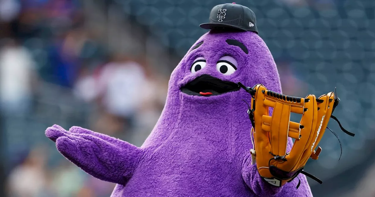 Grimace Threw The First Pitch At A Mets Game. The Team Has Won Every Game Since