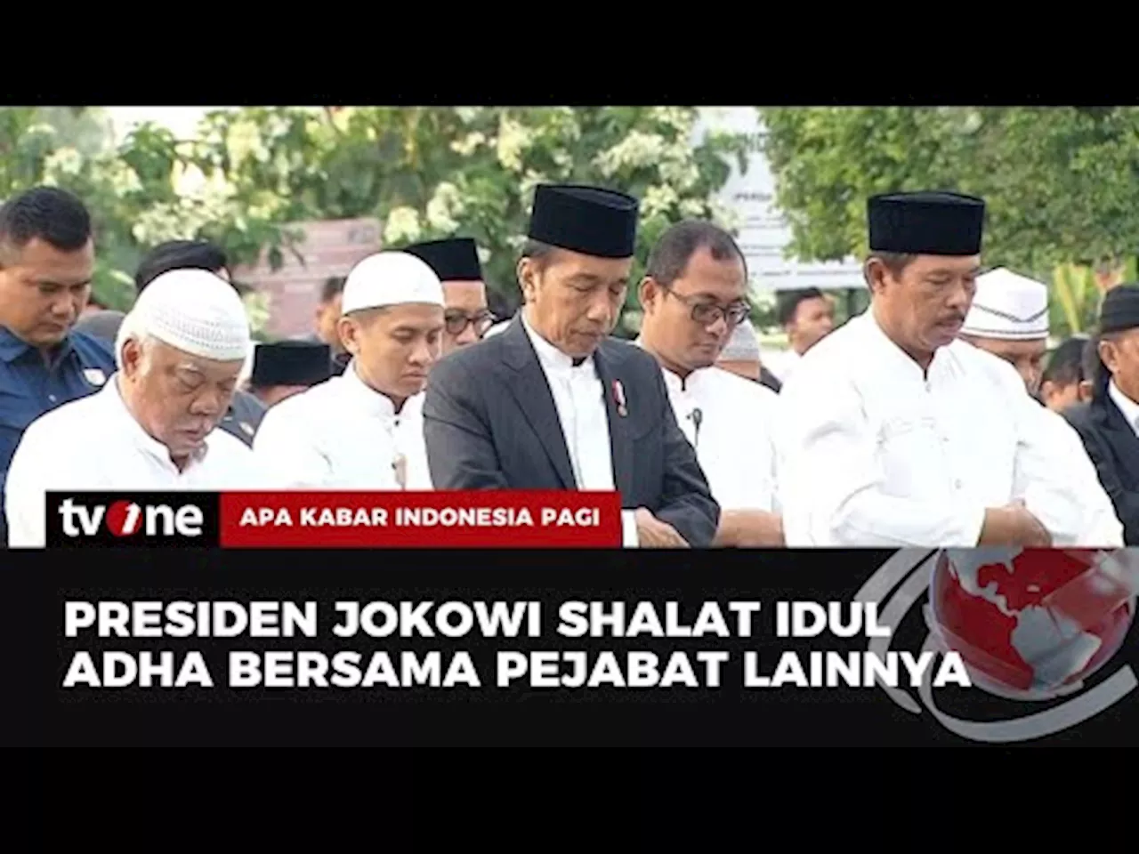 Presiden Jokowi Laksanakan Shalat Idul Adha di Lapangan Simpang Lima Semarang