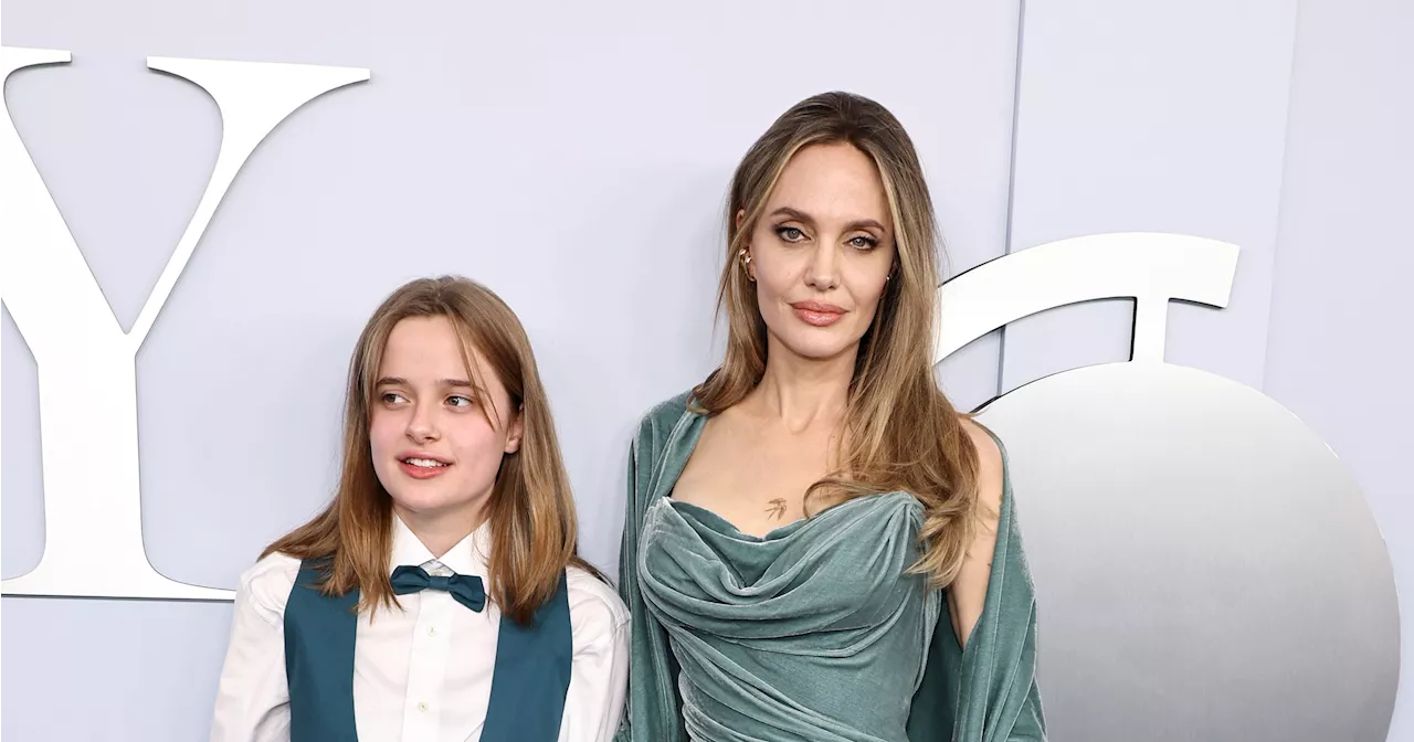 Angelina Jolie, Daughter Vivienne Walk Tony Awards Red Carpet Together