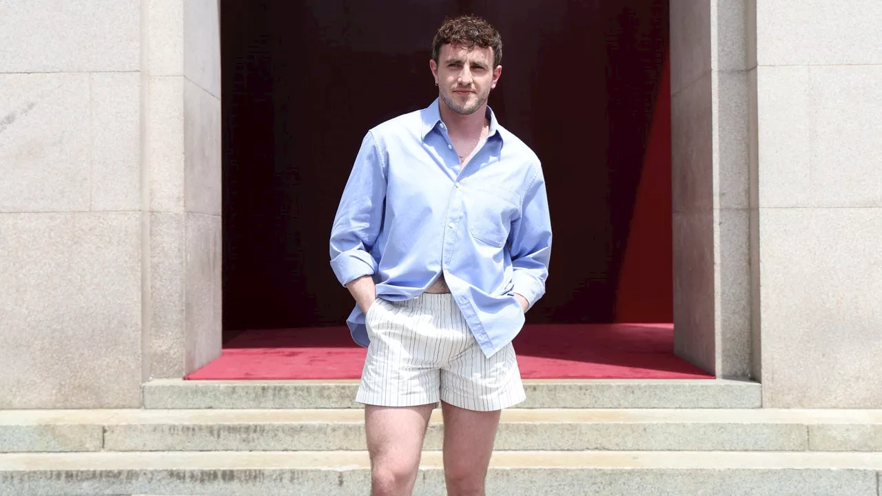 Paul Mescal Swaps Roman Armor For His Signature Short Shorts in Italy