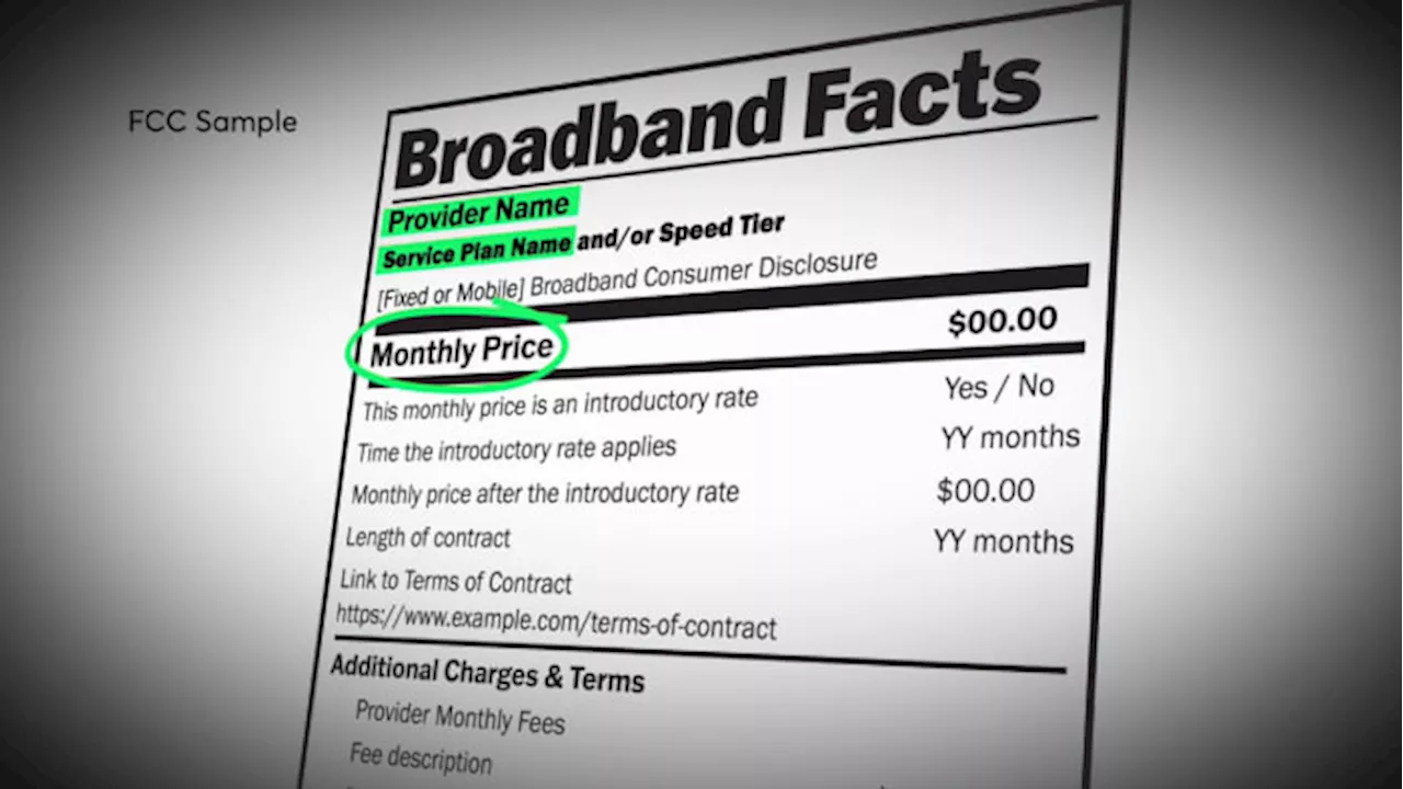 It just got easier to price shop for internet service. Itemized labels are now required.