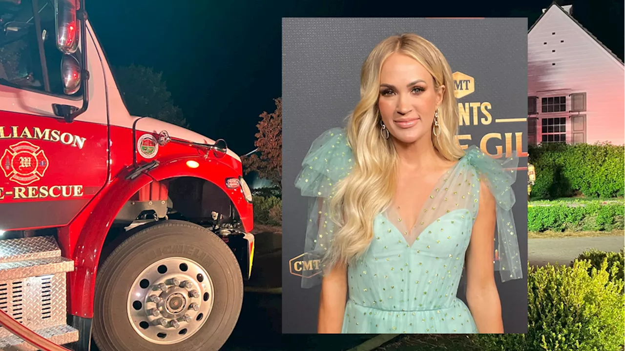 Fire confirmed at Carrie Underwood's Middle Tennessee property