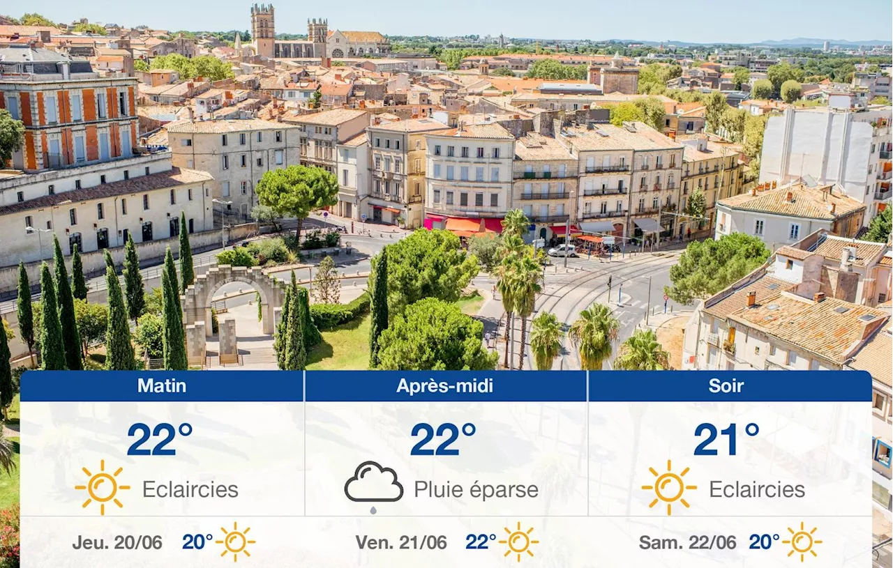 Météo Montpellier: prévisions du mercredi 19 juin 2024