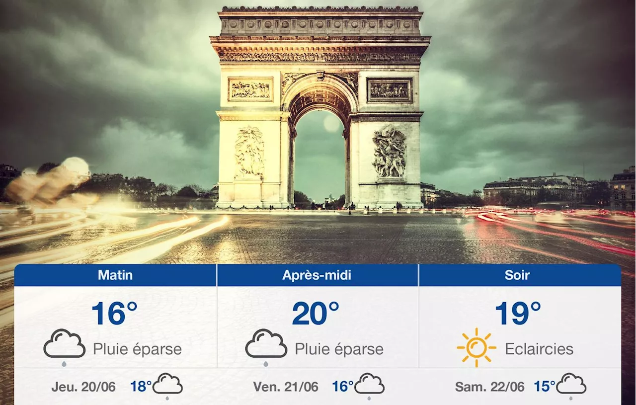 Météo Paris: prévisions du mercredi 19 juin 2024