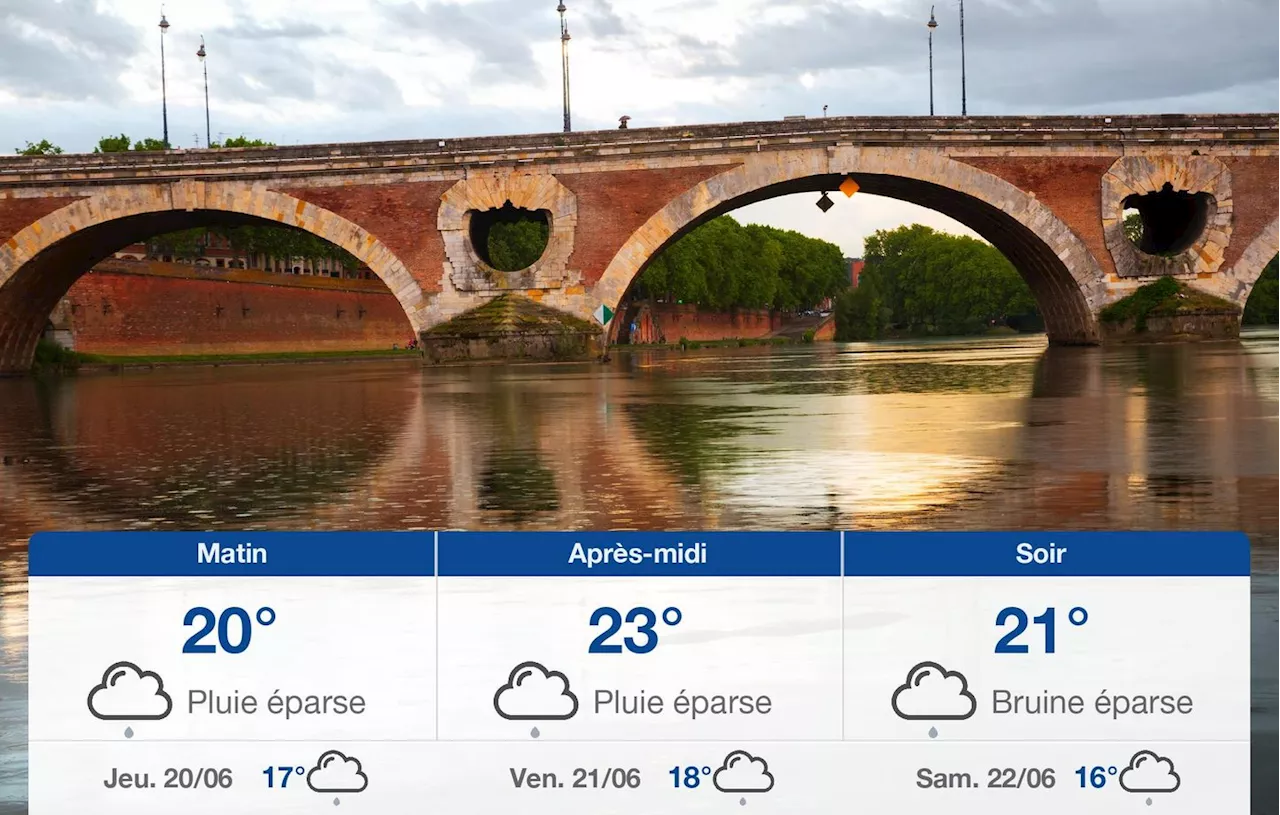 Météo Toulouse: prévisions du mercredi 19 juin 2024