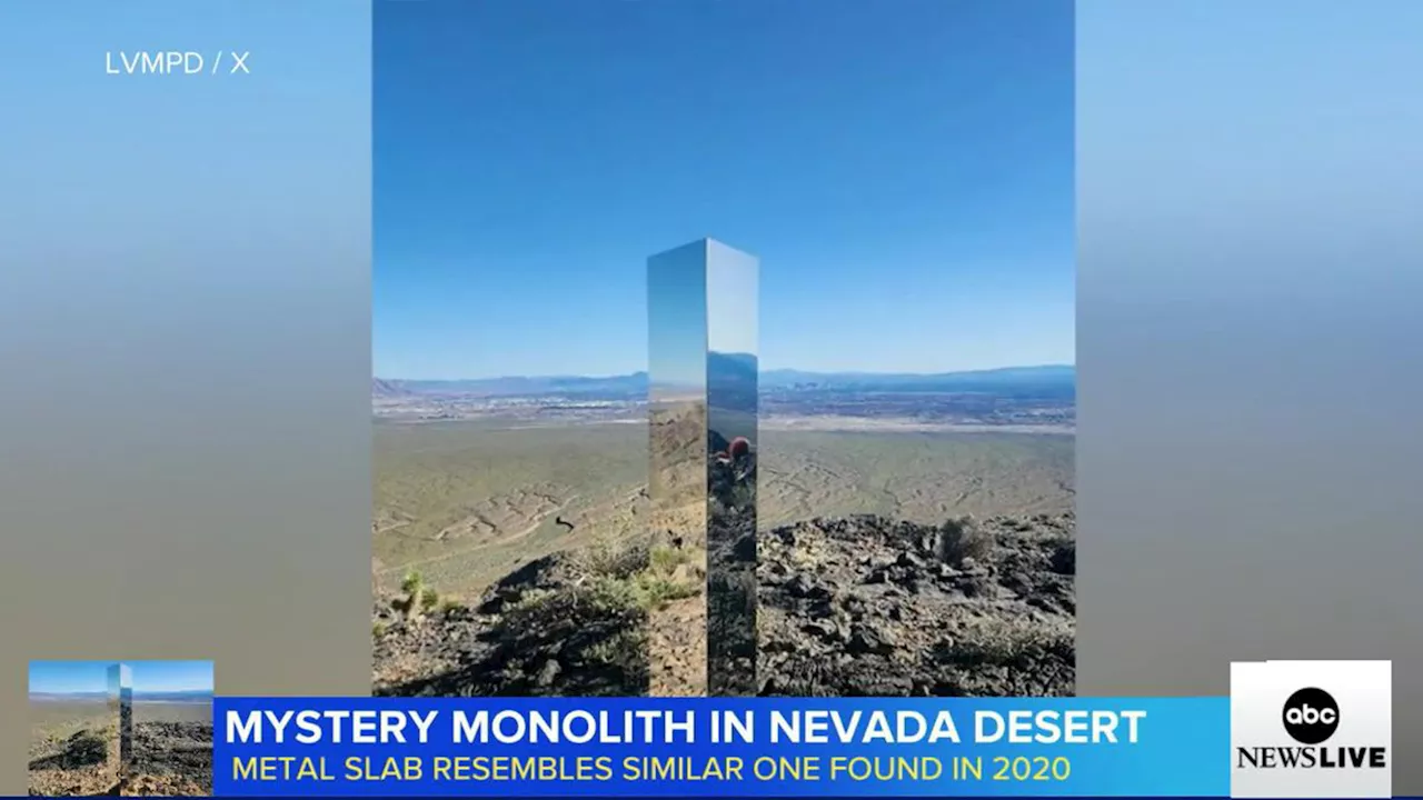 'Mysterious' monolith similar to column seen in 2020 appears in Las Vegas desert: Police