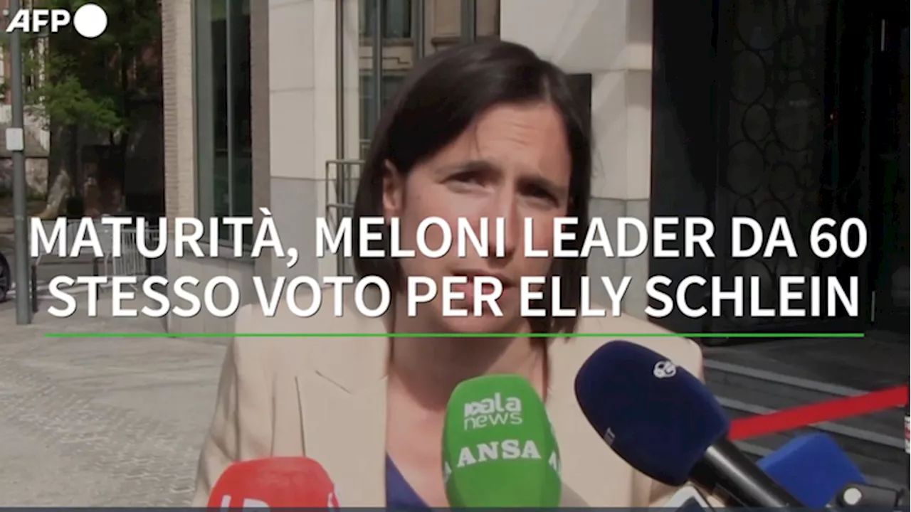 Maturita': Meloni leader da 60, stesso voto per Elly Schlein