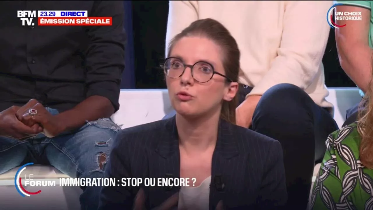 Aurore Bergé (candidate 'Renaissance' aux législatives): 'Dire que l'immigration zéro est possible, c'est faux'