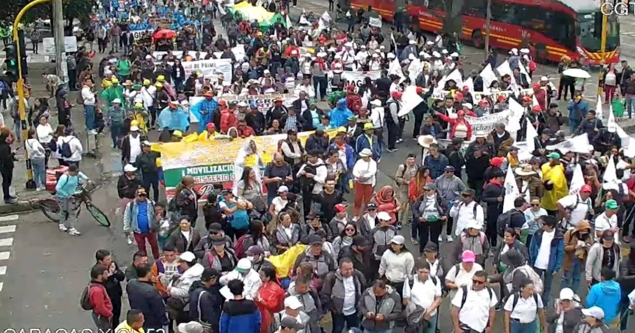 Manifestaciones hoy en Bogotá: así avanzan las movilizaciones de Fecode