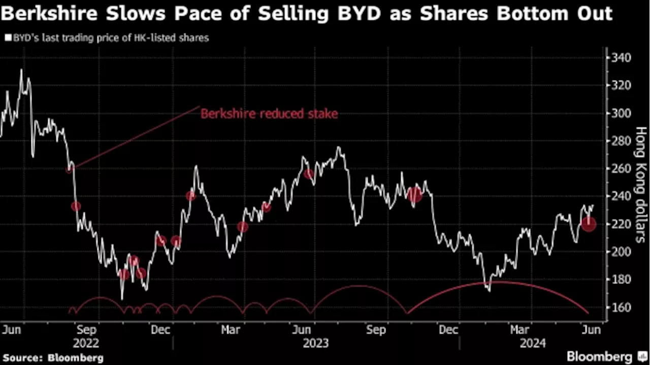 Berkshire Slows Pace of BYD Share Selling Amid Stock’s Rebound