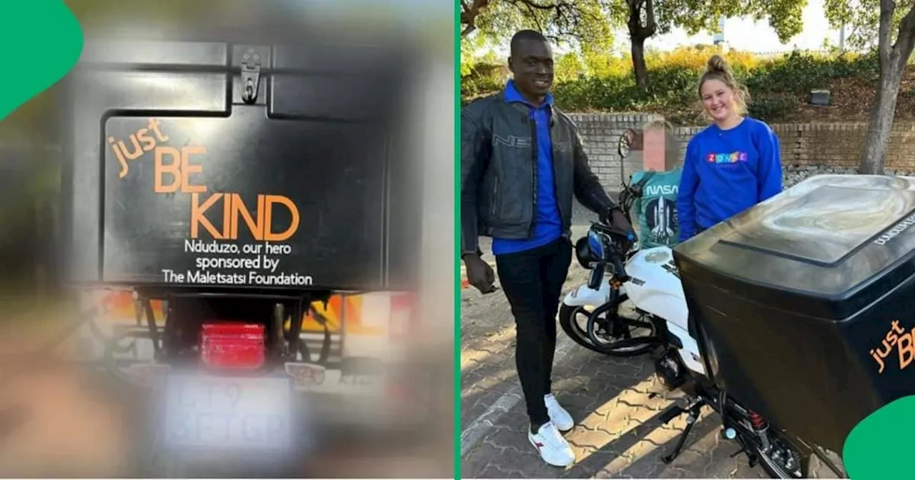 Not All Heroes Wear Capes: Takealot Delivery Guy Feeds Poor and Gets Gifted With Motorbike