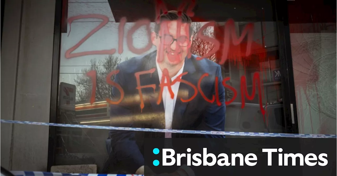 Josh Burns’ office vandalised