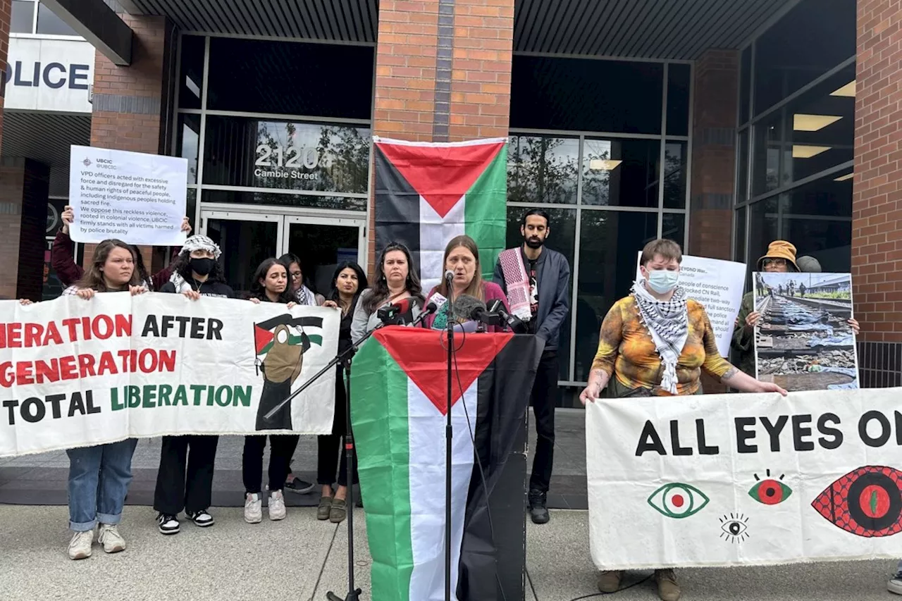 B.C. liberties group to file complaint of violent arrests in pro-Palestine protest