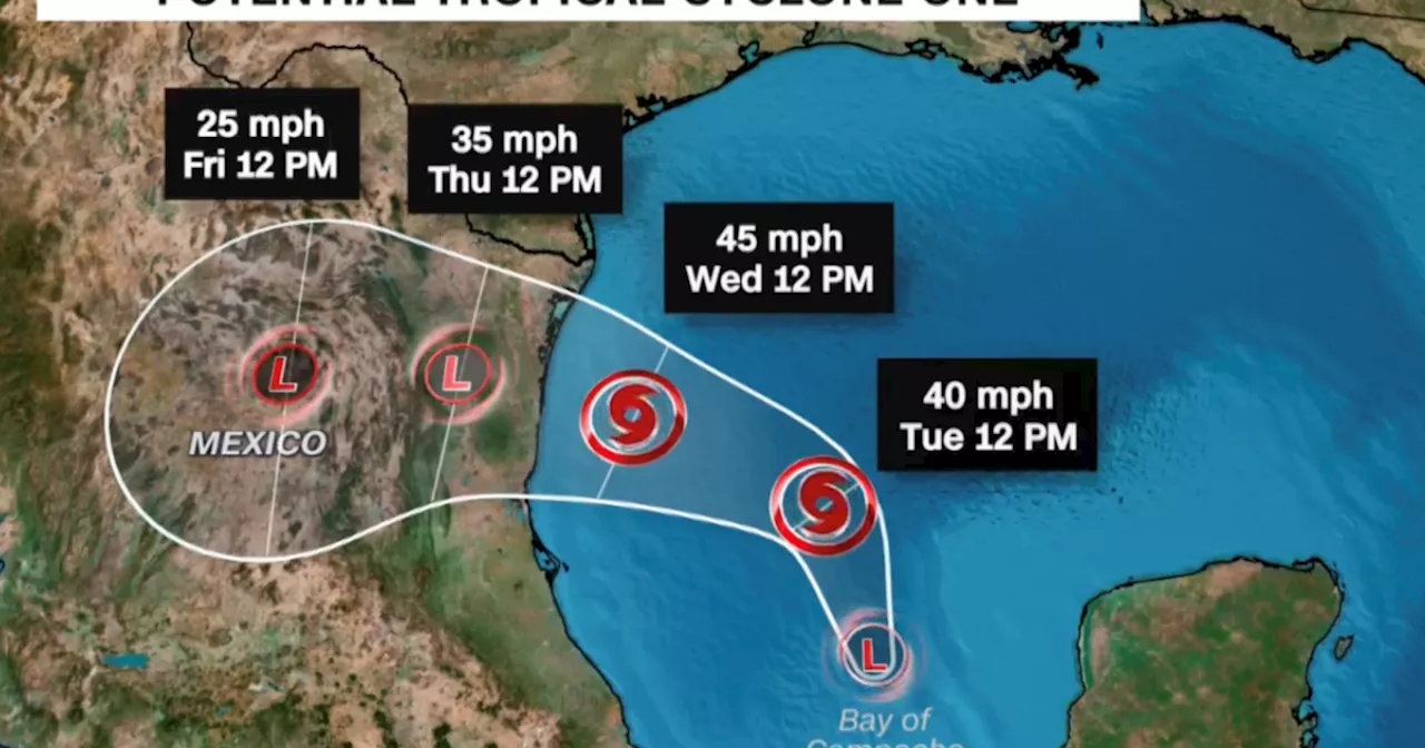 First tropical storm warning of hurricane season issued as coastal Texas braces for possible flooding