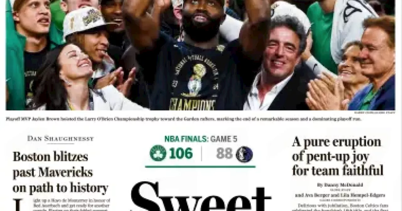 Les Celtics de Boston au sommet de la NBA, “une pure éruption de joie contenue”