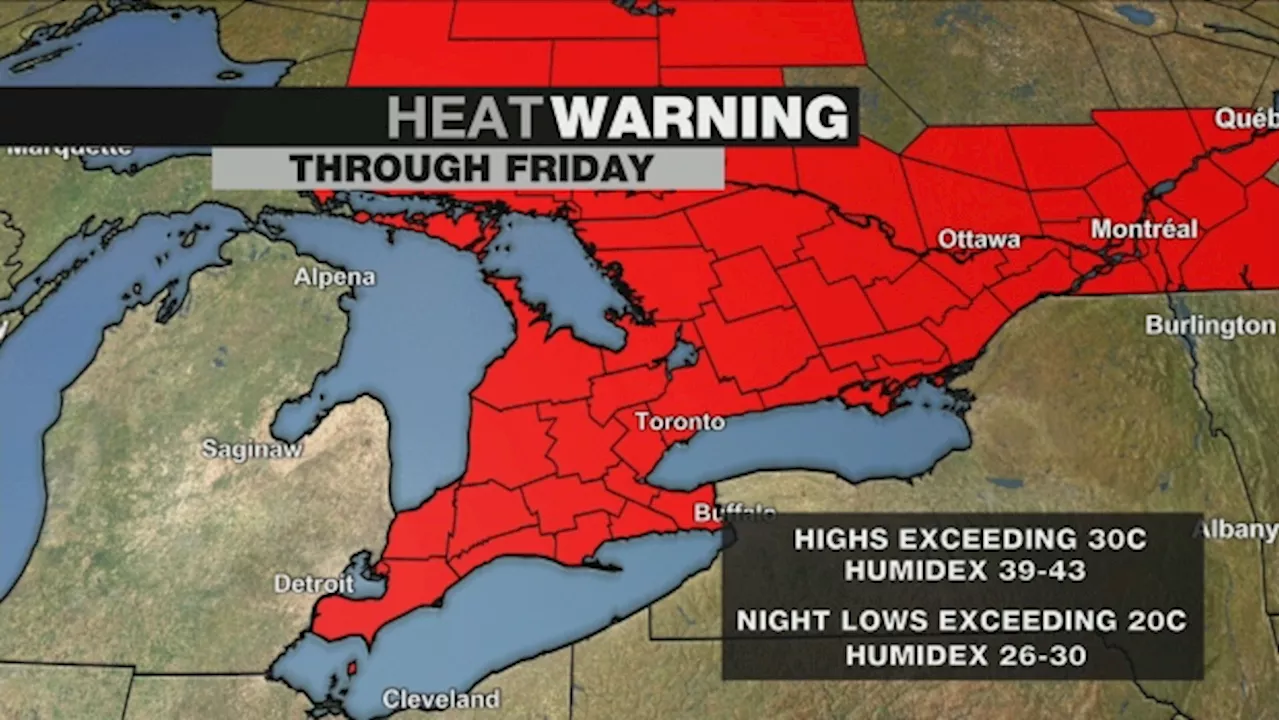 Heat dome: Toronto weather could feel like 41 Monday