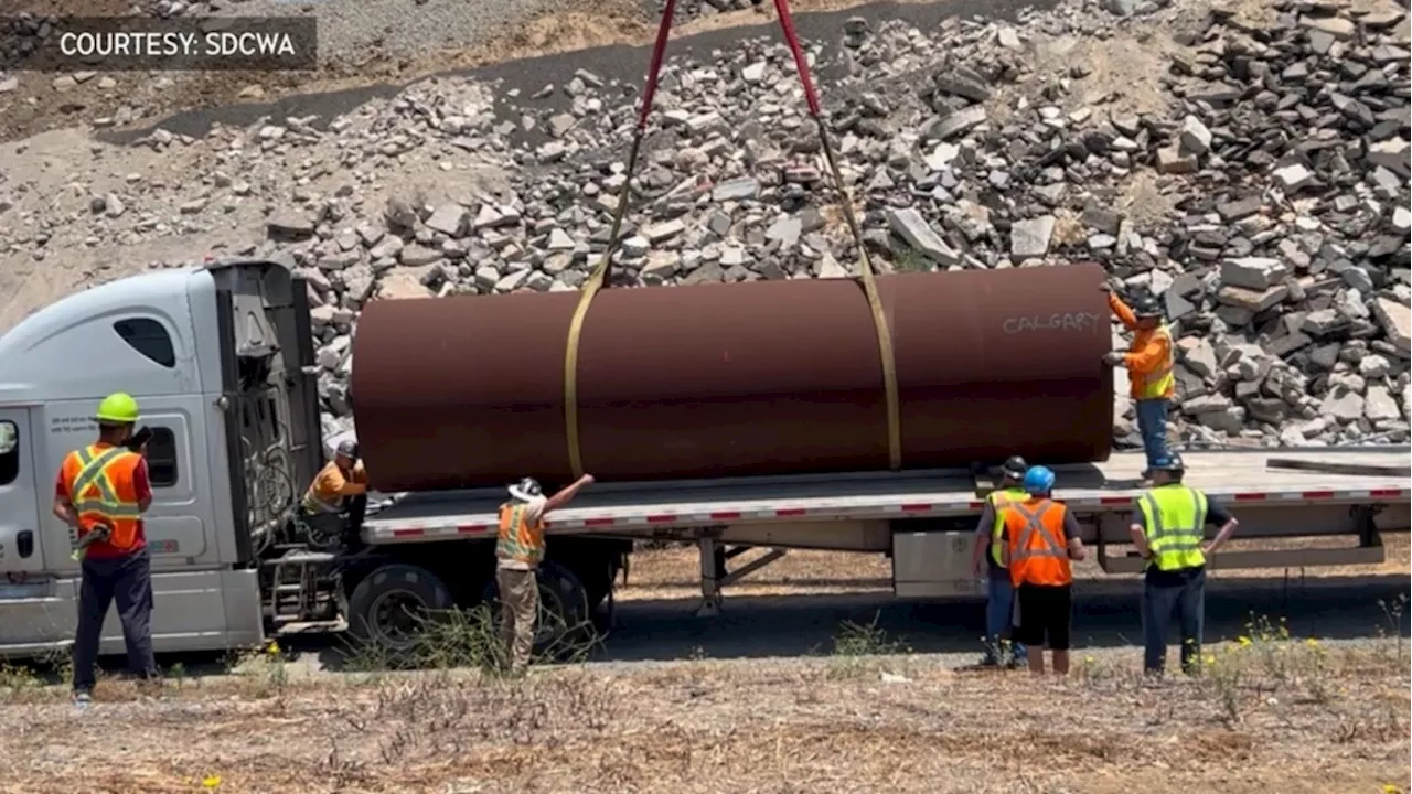 'Happy to help': Replacement pipes start journey from San Diego to Calgary