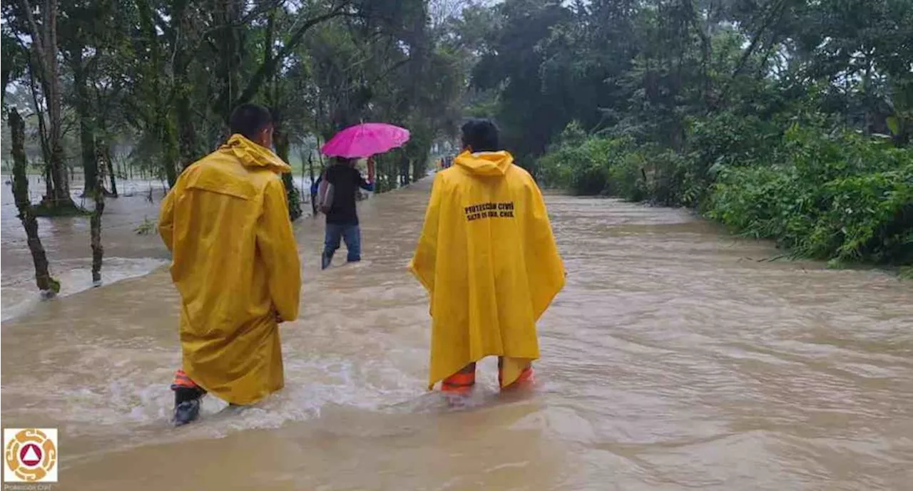 Activan alerta naranja por lluvias torrenciales en Chiapas; precipitaciones durarán hasta el próximo domingo