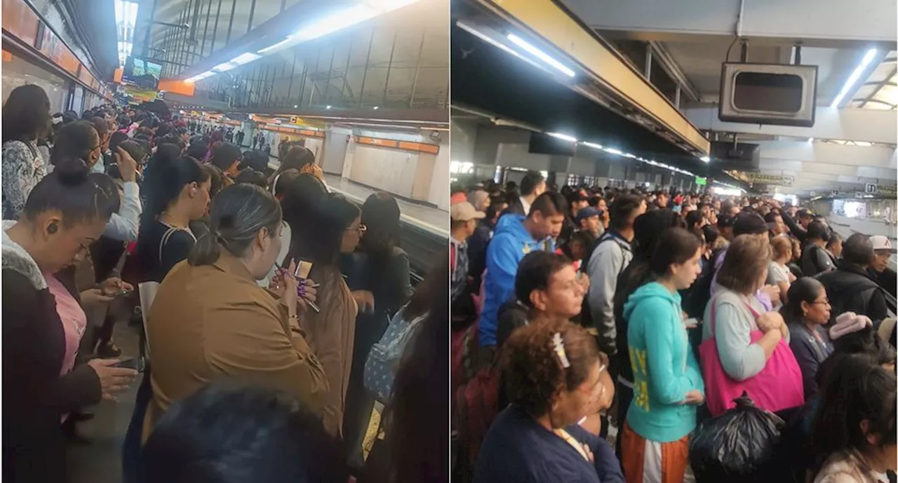 Metro CDMX: Aglomeraciones y retrasos; usuarios reportan caos en varias Líneas