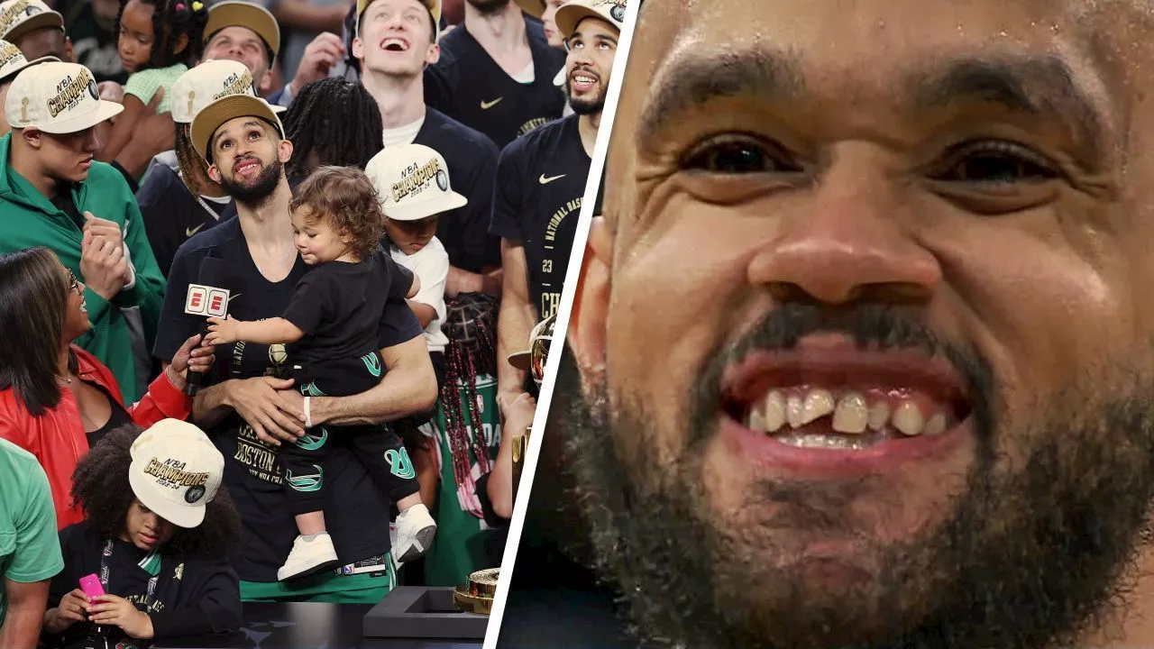 Armador dos Celtics 'ignora' dente quebrado: 'Daria todos meus dentes pelo título'