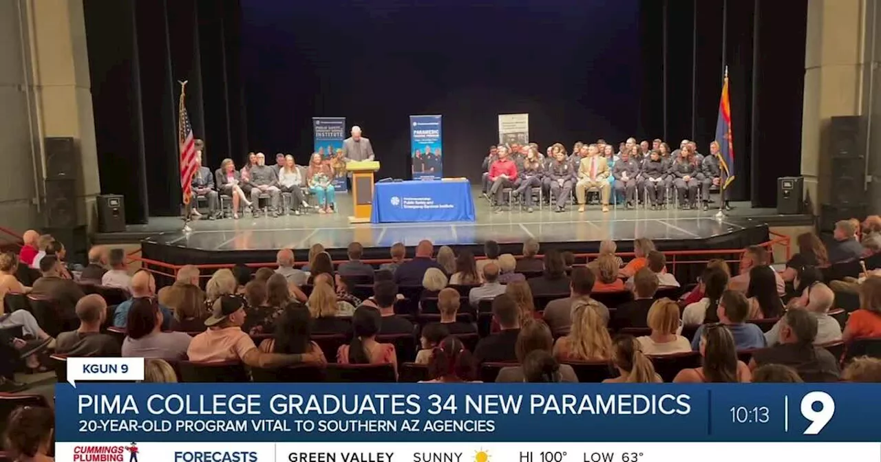 Paramedics graduate from Pima College program amid national shortage