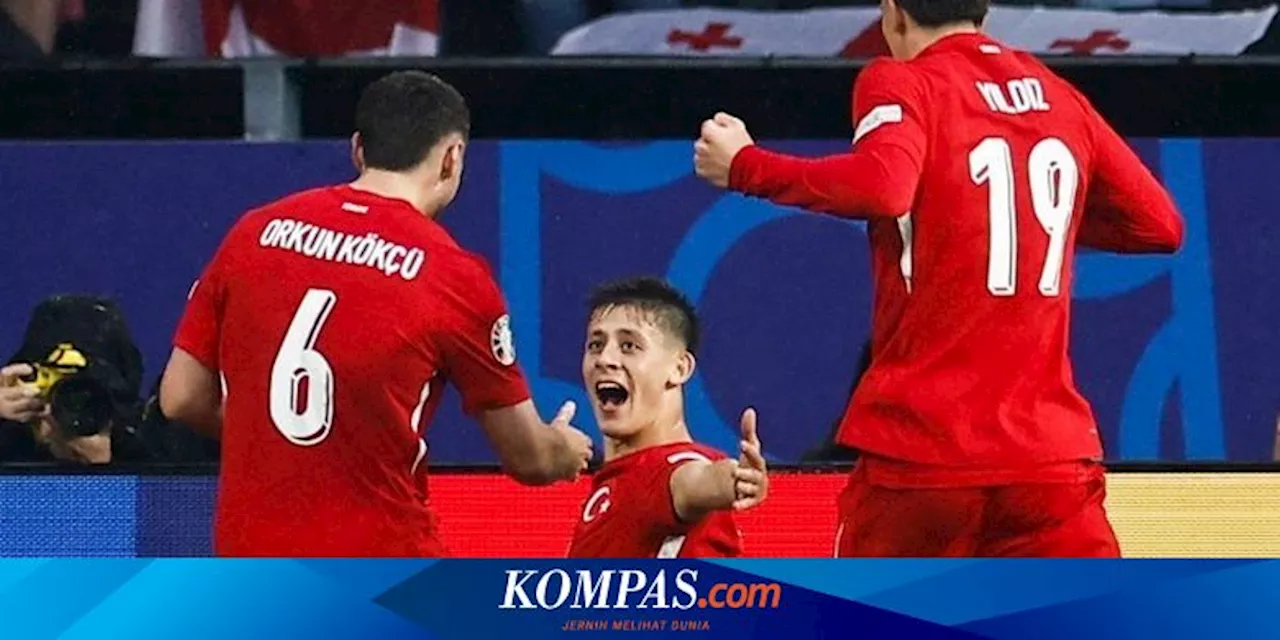 Hasil Turkiye Vs Georgia 3-1, Roket Bocah 19 Tahun Bawa Tim Montella Menang