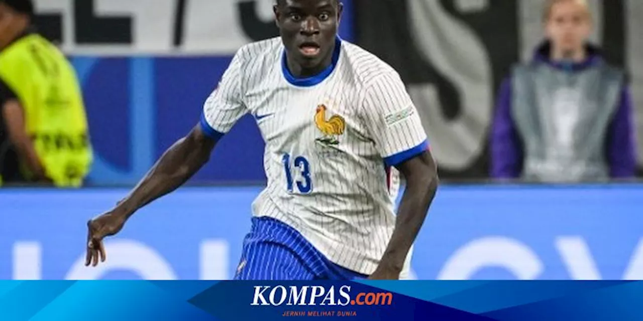 N'Golo Kante Jadi Manusia Tercepat di Laga Perancis Vs Austria