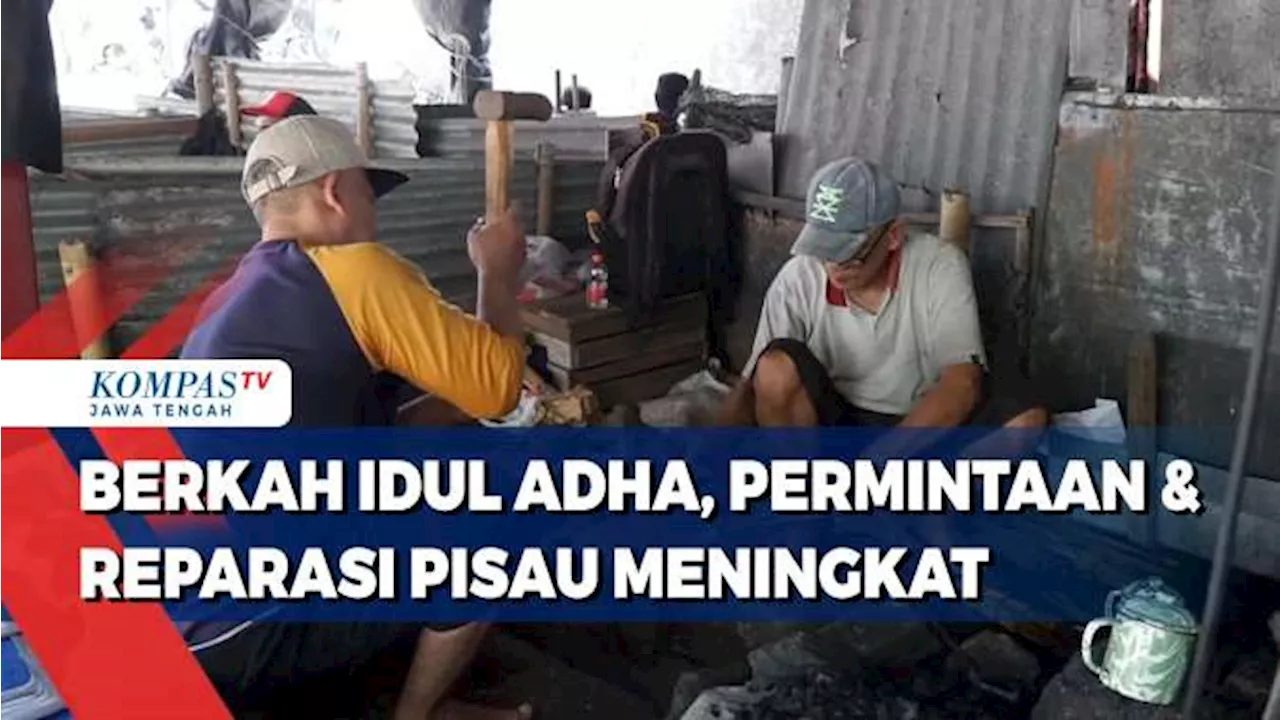 Berkah Iduladha, Permintaan Reparasi Pisau Meningkat