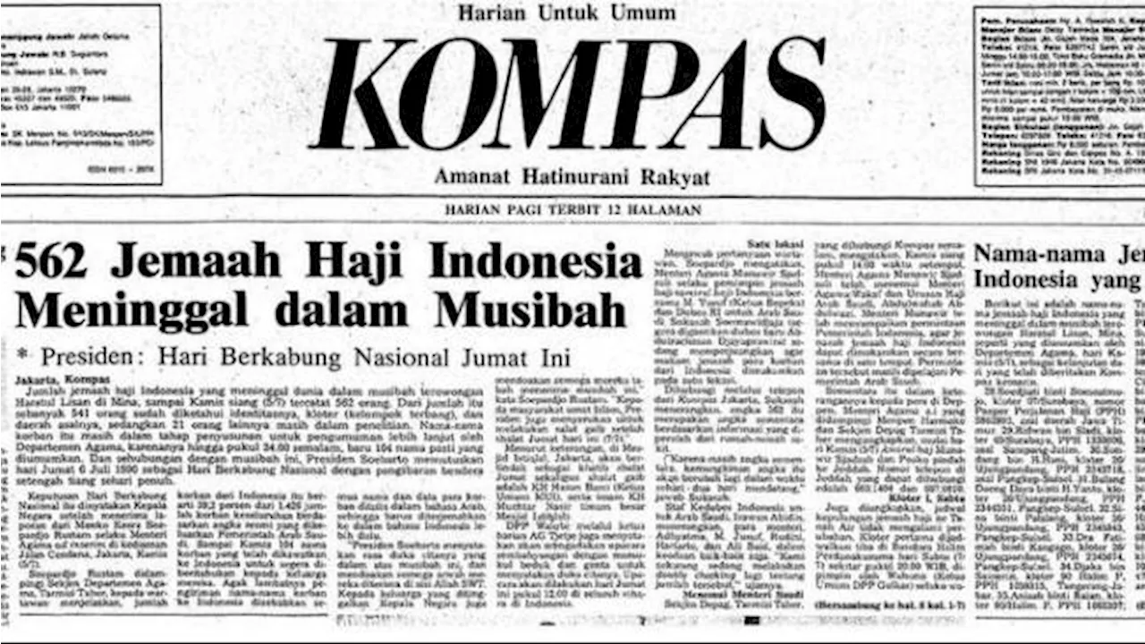 Mengenang Tragedi Mina 1990: 562 Jemaah Haji Indonesia Meninggal, Korban Dapat Santunan 200 Ribu