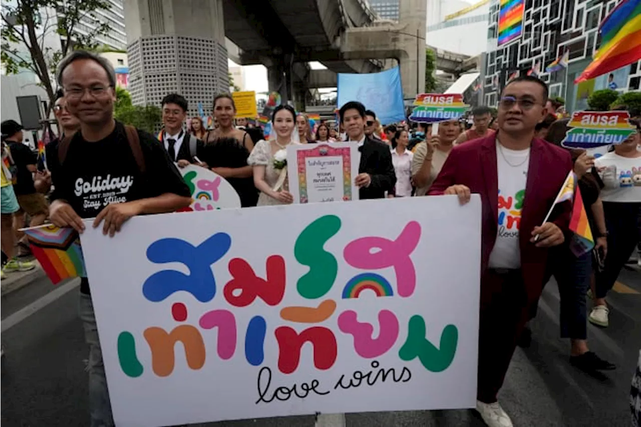 Thailand’s Senate overwhelmingly approves a landmark bill to legalize marriage equality