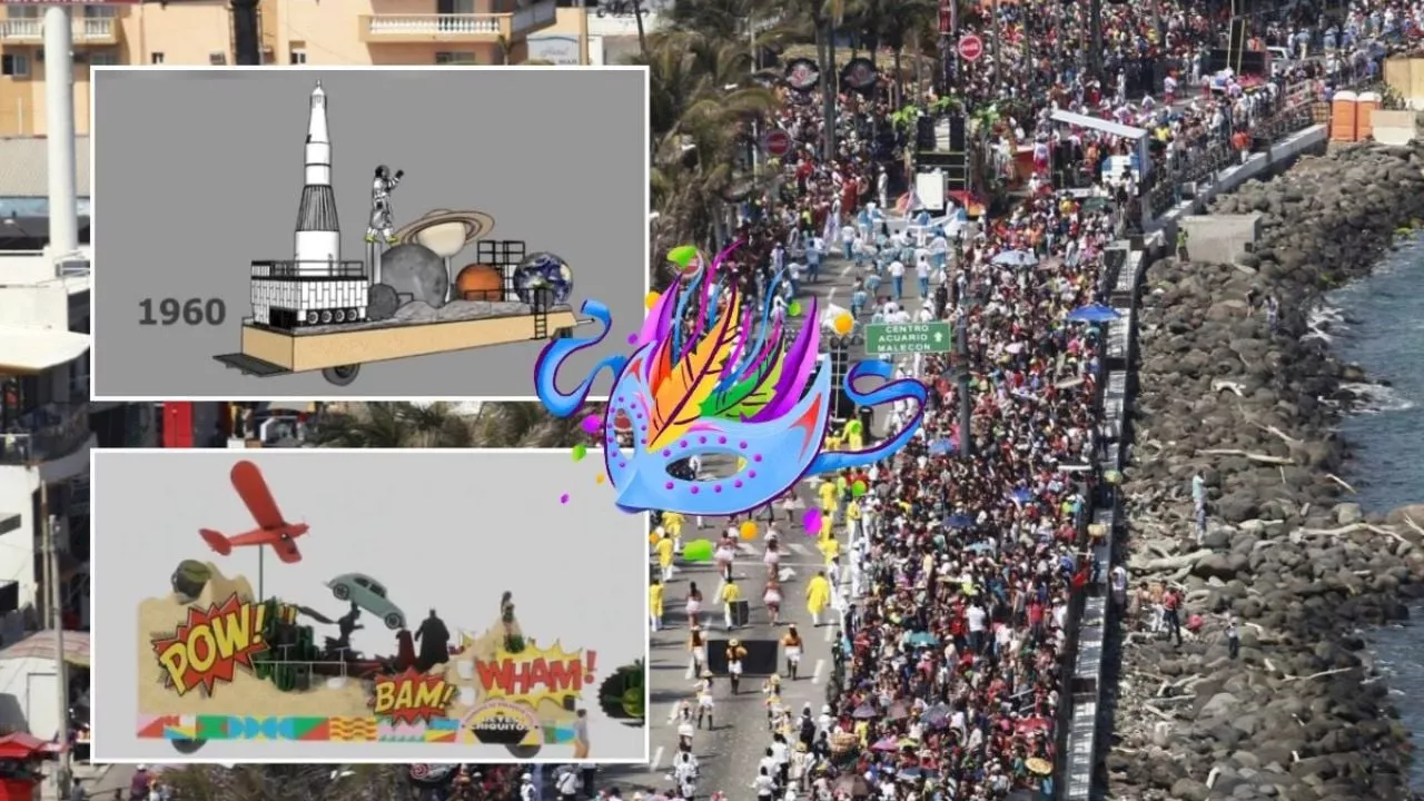 Así serán los carros alegóricos del Carnaval de Veracruz 2024, edición 100 años