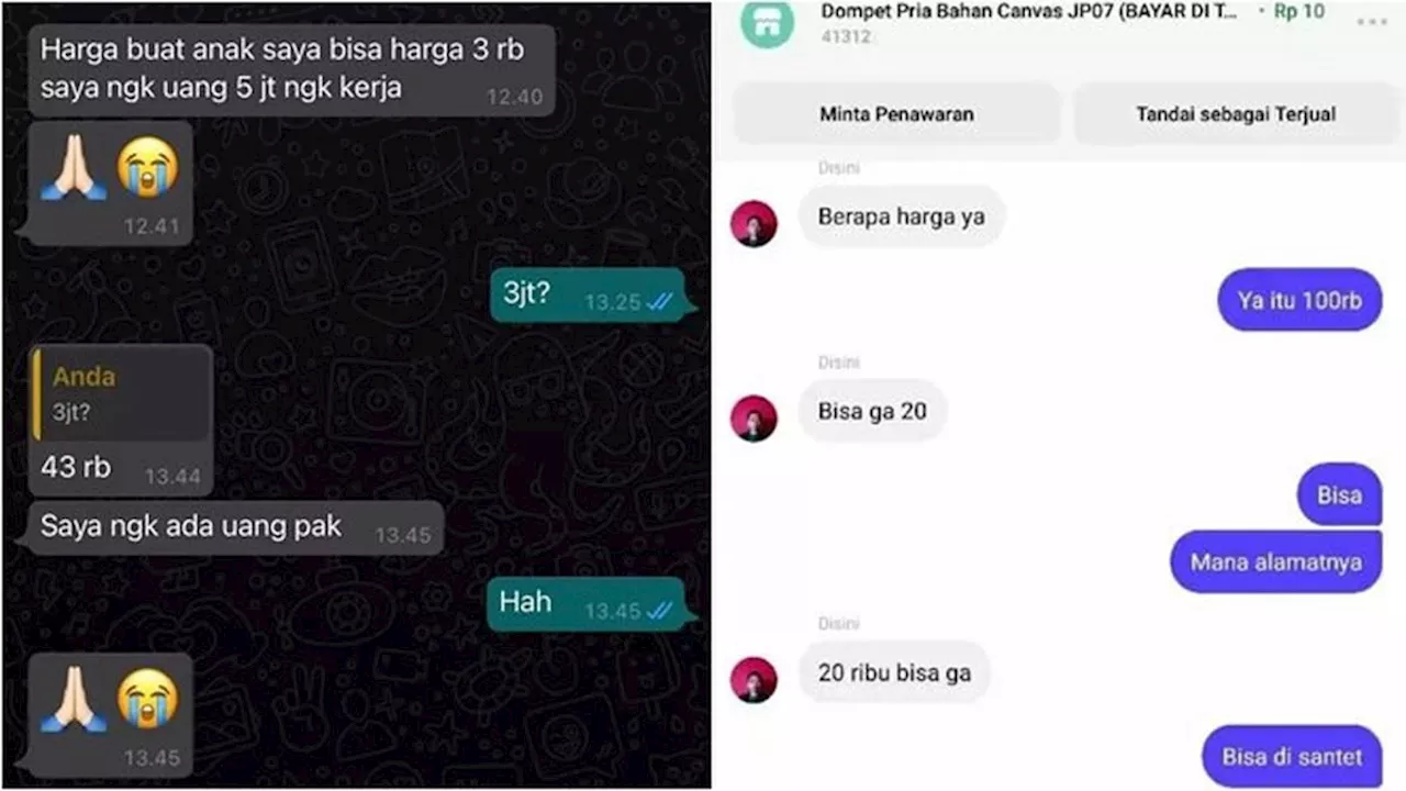 8 Chat Pembeli Nawar Harga ke Penjual Ini Kocak, Bikin Geregetan