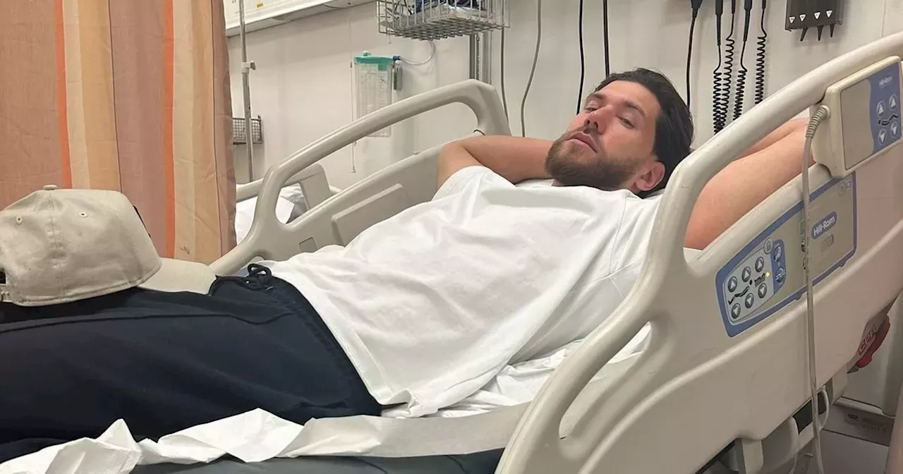 Love Island star in hospital after he 'could have died' on flight to Dubai