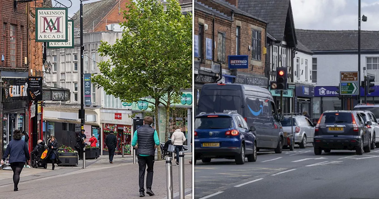 Neighbouring Greater Manchester towns heading in different directions