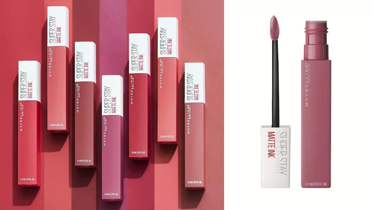 Maybelline Labial líquido matte y de larga duración ¡en menos de 120 pesos!