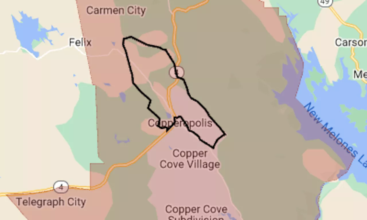 Aero Fire map: Evacuation ordered as wildfire nears Copperopolis