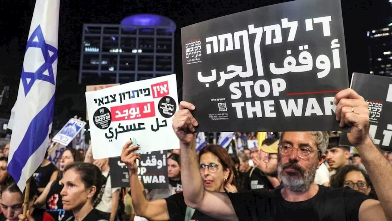 Thousands of Israeli protesters blame Netanyahu for Gaza war and 'destruction of Israel'