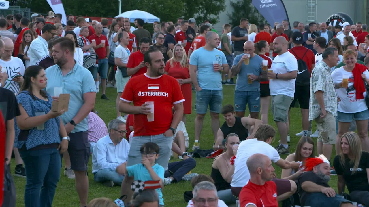 EM-Party in der Schwechater Fanzone