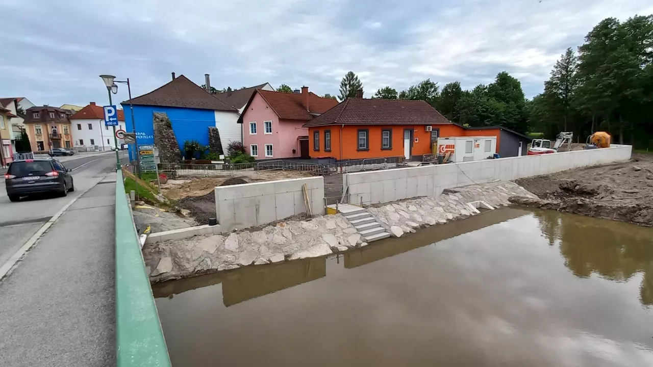 Hochwasserschutz im Bezirk Gmünd: Großprojekte auf der Zielgeraden