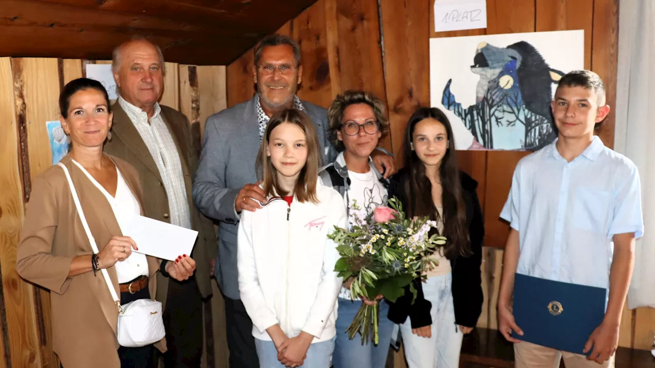 Lions Club Hainburg: Kinder malen zum Thema Frieden