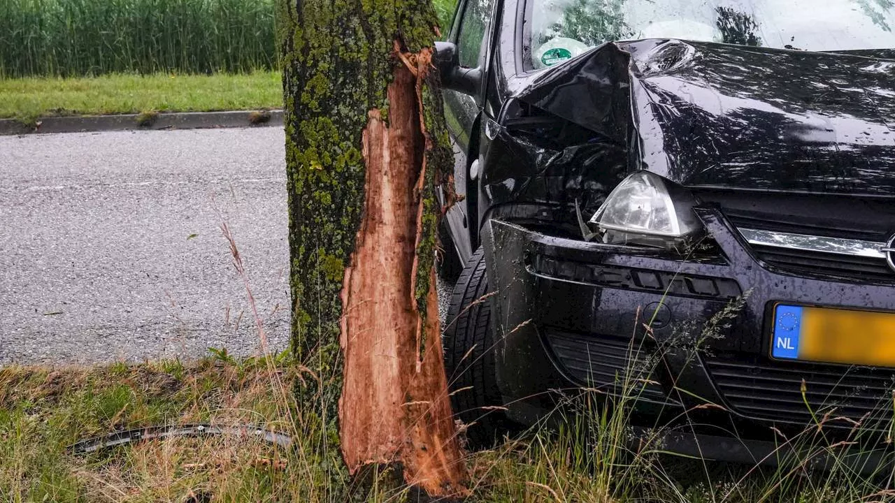 112-nieuws: jonge vrouw rijdt tegen boom • brandweer in touw voor gaslek