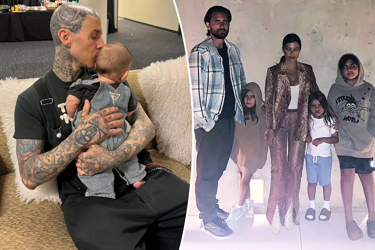 'Disrespectful' Kourtney Kardashian blasted for snubbing ex Scott Disick in Father's Day post to Travis Barker