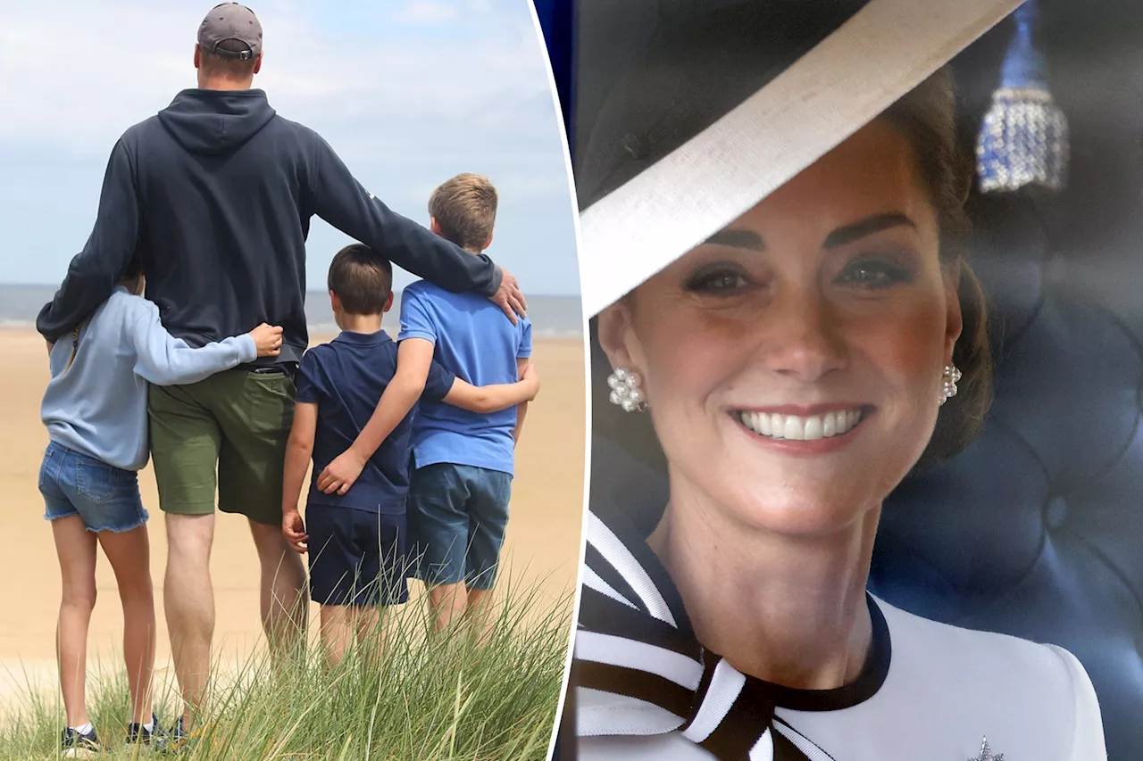 Kate Middleton takes new photo of Prince William and kids at the beach for Father's Day: 'We love you, Papa'