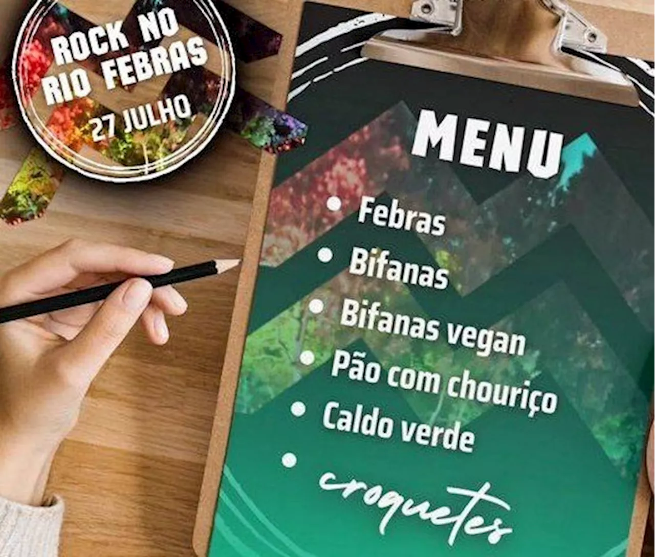 No Rock no Rio Febras há croquetes