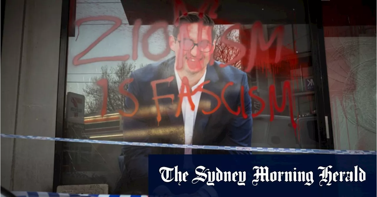 Josh Burns’ office vandalised