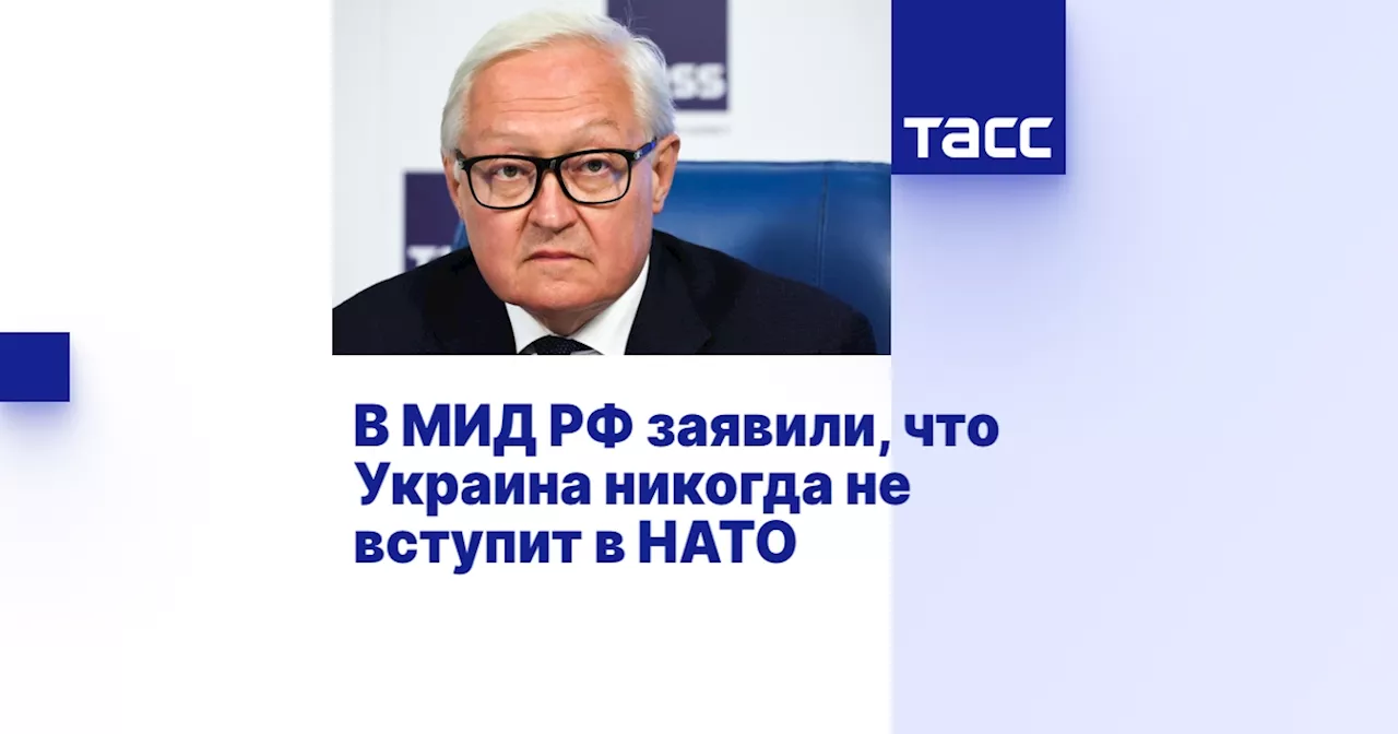 В МИД РФ заявили, что Украина никогда не вступит в НАТО