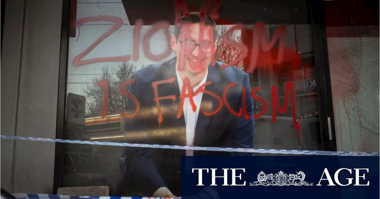 Josh Burns’ office vandalised