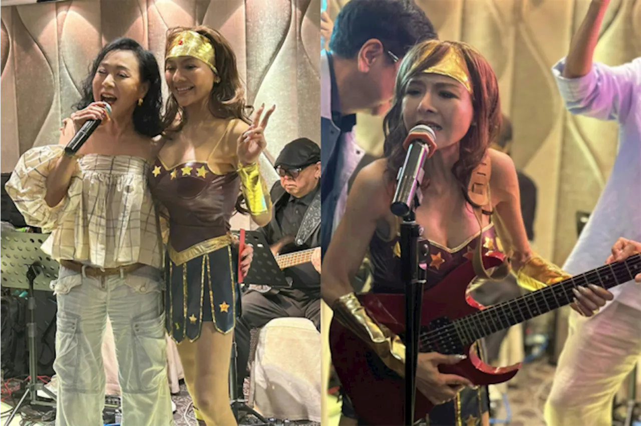 Wonder Woman Amy Yip wows at 58th birthday bash