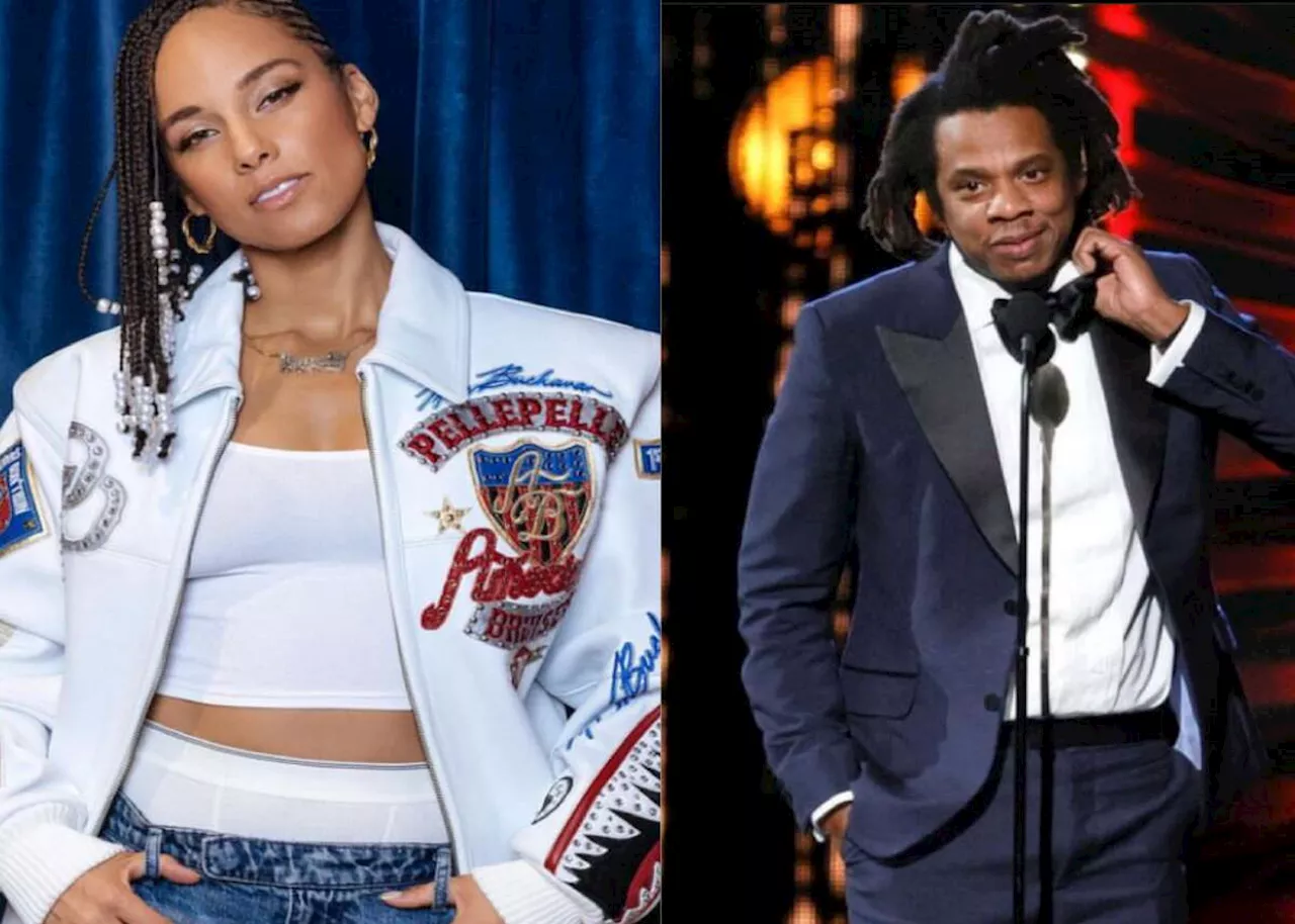 Jay-Z surprises Tony Awards with Alicia Keys but shuns stage