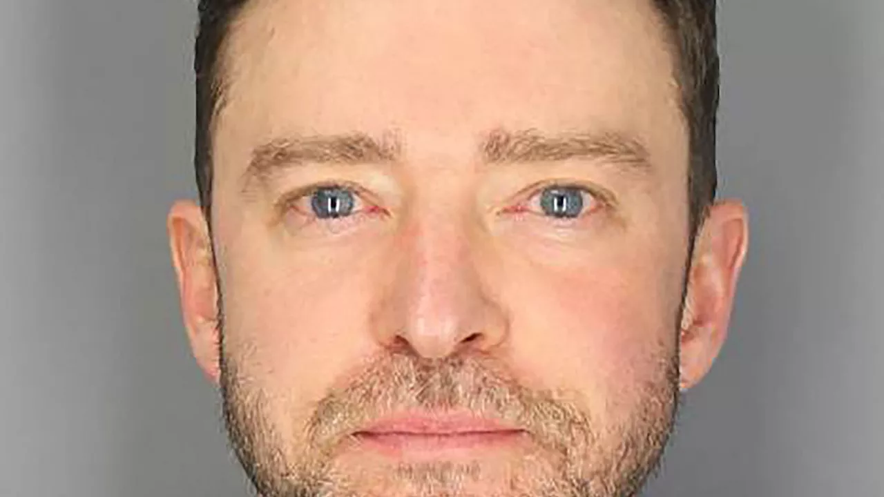 Justin Timberlake’s bloodshot eyes seen in mug shot for DWI arrest after he’s caught driving BMW down Sag H...